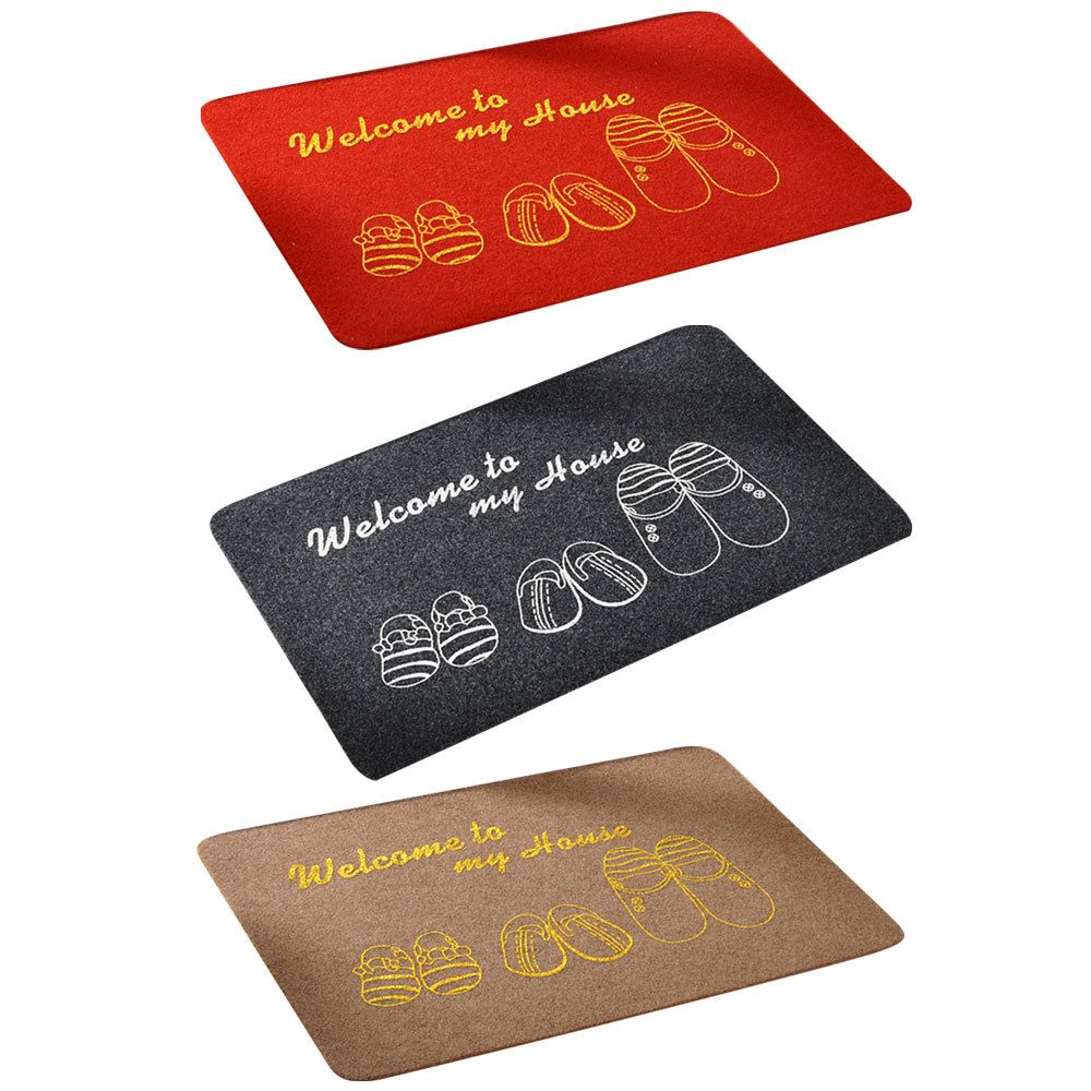 Welcome Doormat Outdoor Carpet Absorbent Bathroom