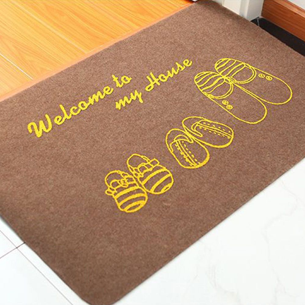 Welcome Doormat Outdoor Carpet Absorbent Bathroom