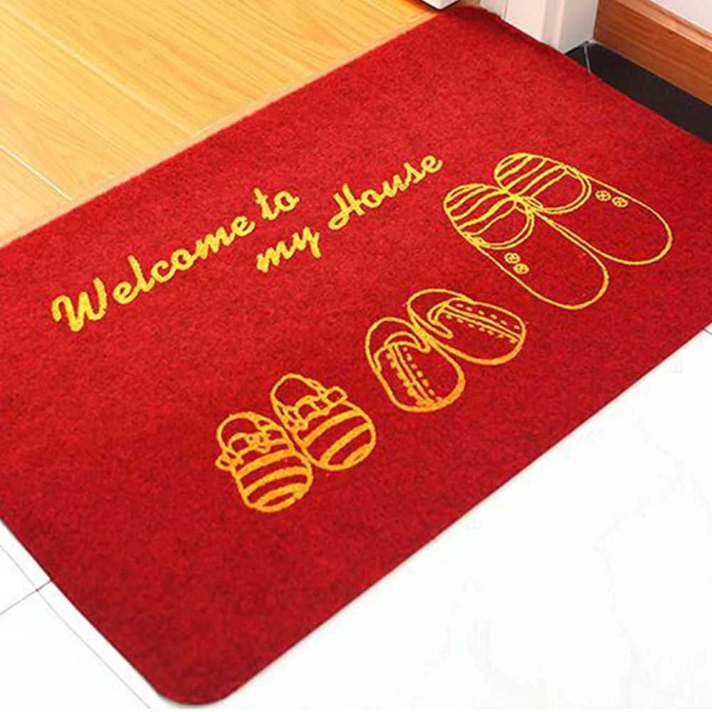Welcome Doormat Outdoor Carpet Absorbent Bathroom
