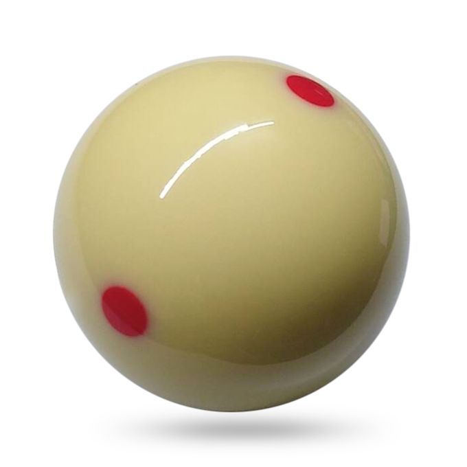 1 PCS White Cu E Ball 57.2MM Billiard Ball 6 Red Dot Pool