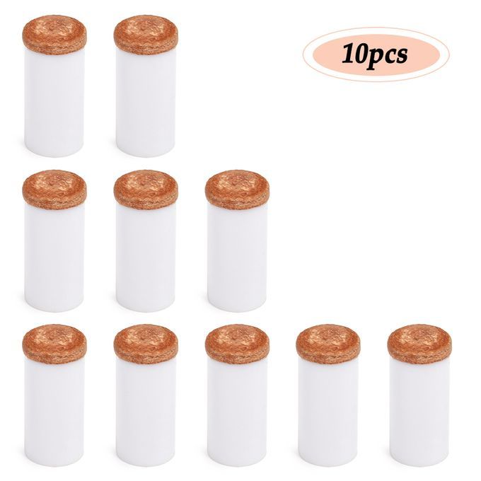 10PCS Pool Cu E Tips Hard Plastic Stick Ferrules