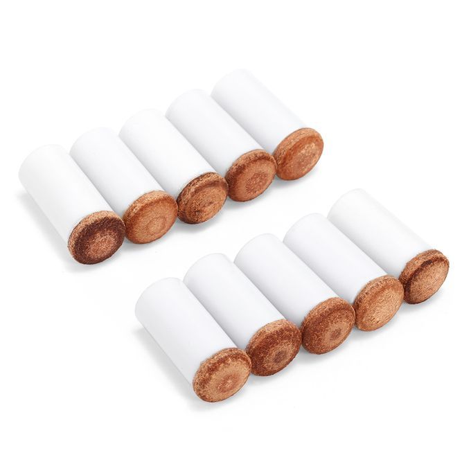 10PCS Pool Cu E Tips Hard Plastic Stick Ferrules