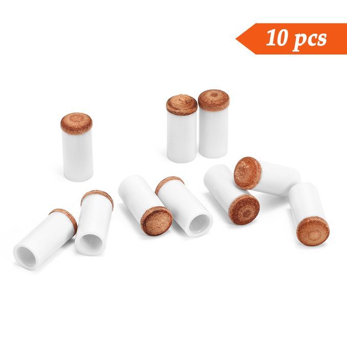 10PCS Pool Cu E Tips Hard Plastic Stick Ferrules