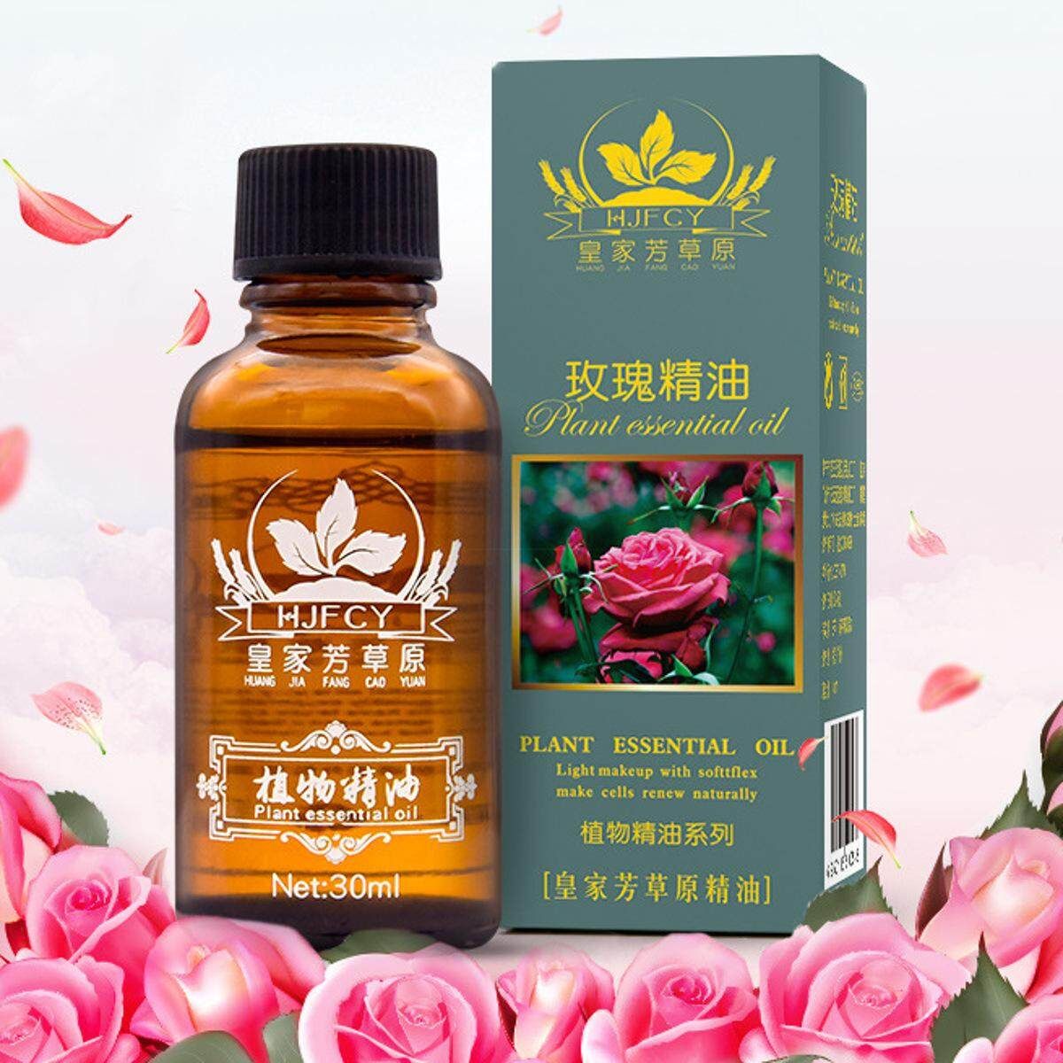 30ml Natural Plant Rose Lavender Olive Oil Essential Guasha Body Massage SPA Red