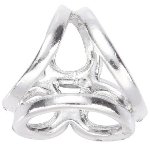 Elegant Clear Rhinestone Scarf Ring Silk Scarf Buckle Clip