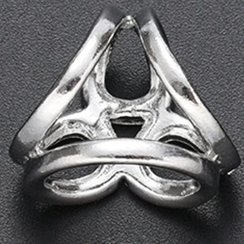Elegant Clear Rhinestone Scarf Ring Silk Scarf Buckle Clip