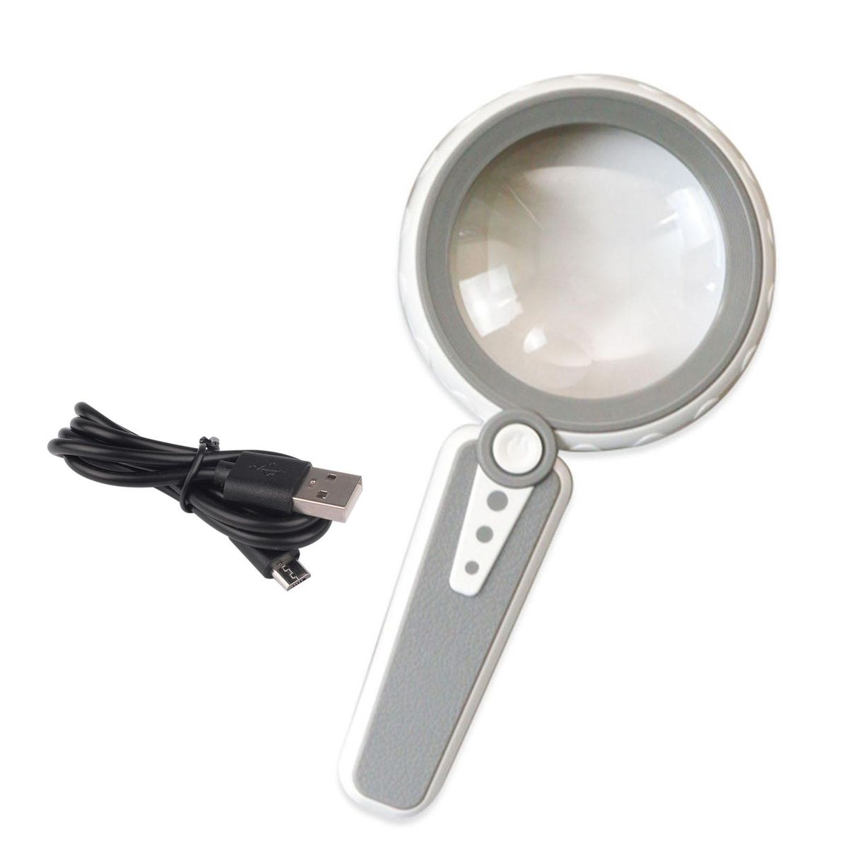 1 Set Magnifying Glass Magnifying Glass Lighted Magnifier Set D