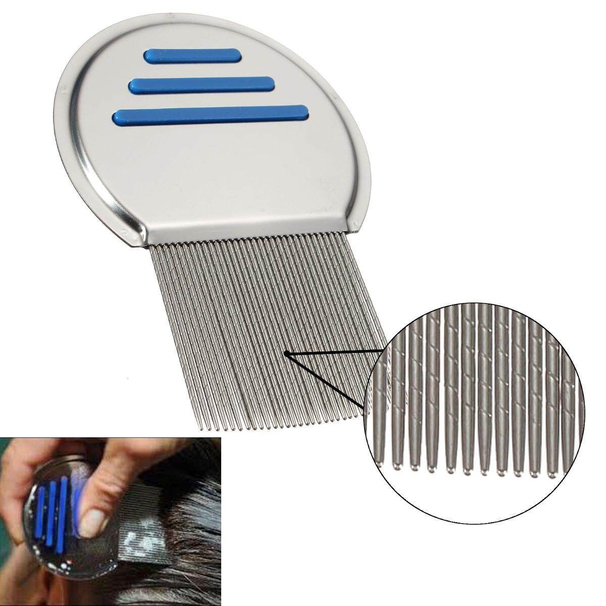 Long Teeth Stainless Steel Metal Head Lice Removal Nitty Louse Gritty Treatment