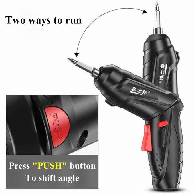 Durable Screw Set - Hand Drilling Machine - Nail Drill - Black