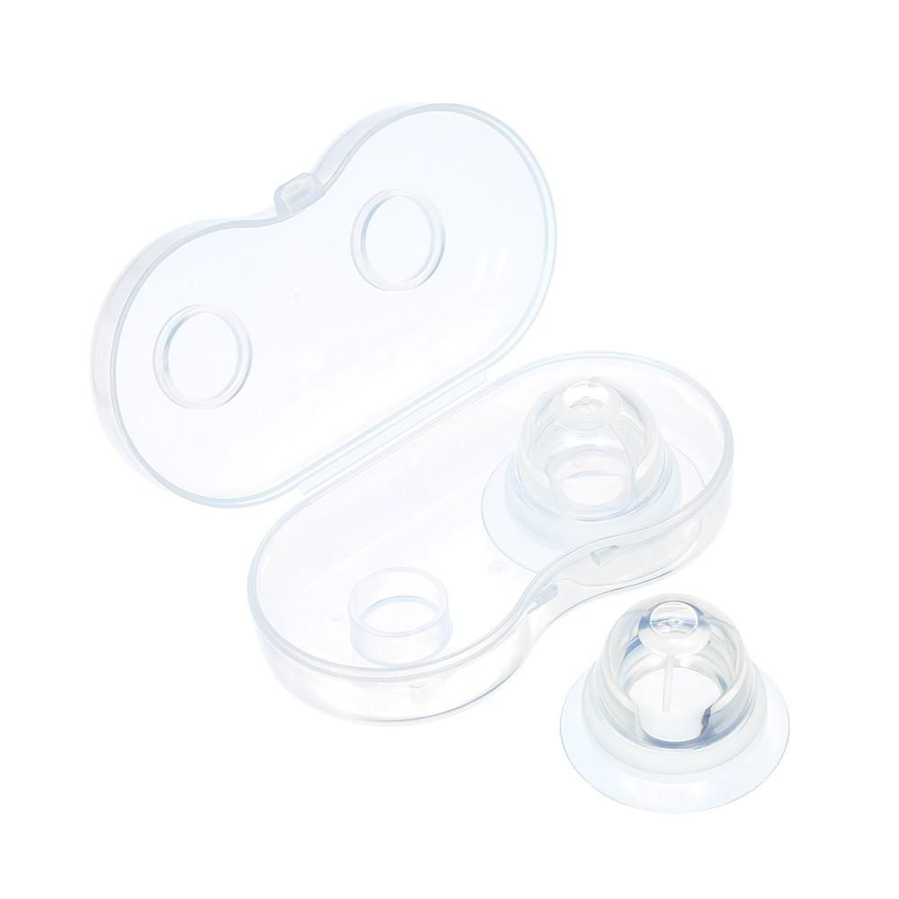 Nipple Pullers or Everters 1 Pair with Travel Case to Storage Silicone BPA-free Nipple Corrector Suckers Extender for Flat