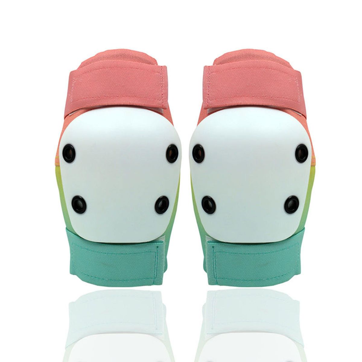 1 Set Skateboard Protective Gears Ski Fall Protection Knee Pads Gradient Color