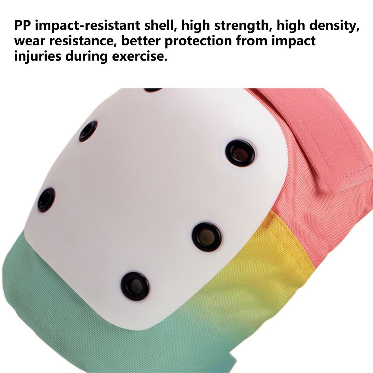 1 Set Skateboard Protective Gears Ski Fall Protection Knee Pads Gradient Color