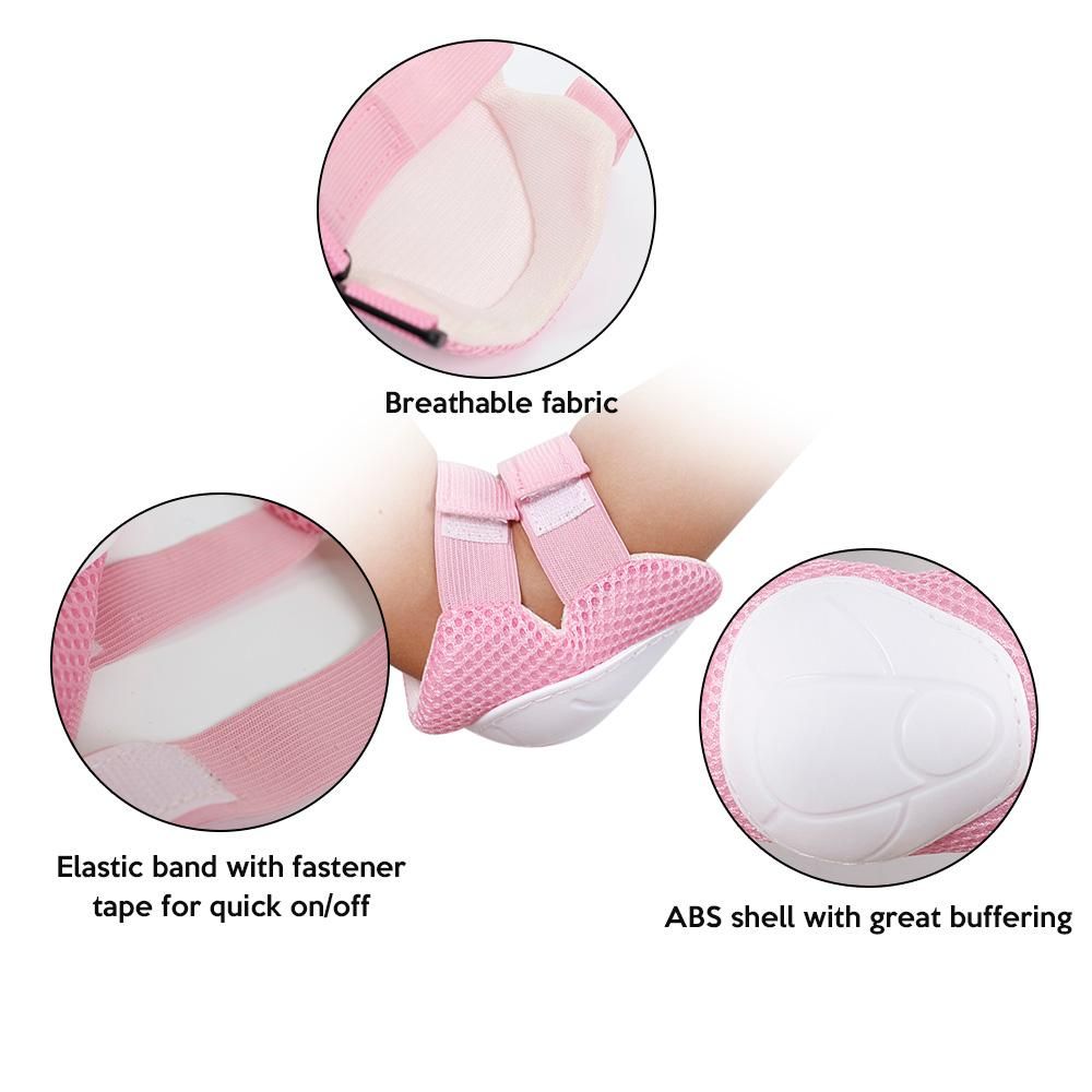 Lixada 6PCS Brace Kids Youth Cycling Roller Skating Skateboard Elbow Knee Hands Wrist Safety Protection Guard Pads Set