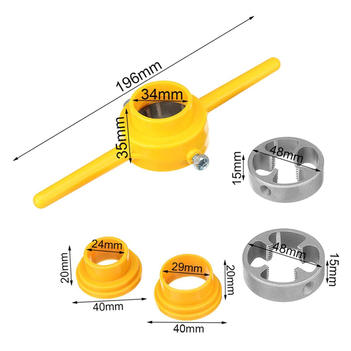 PVC  Tools  NPT Die Set Taps & Dies For