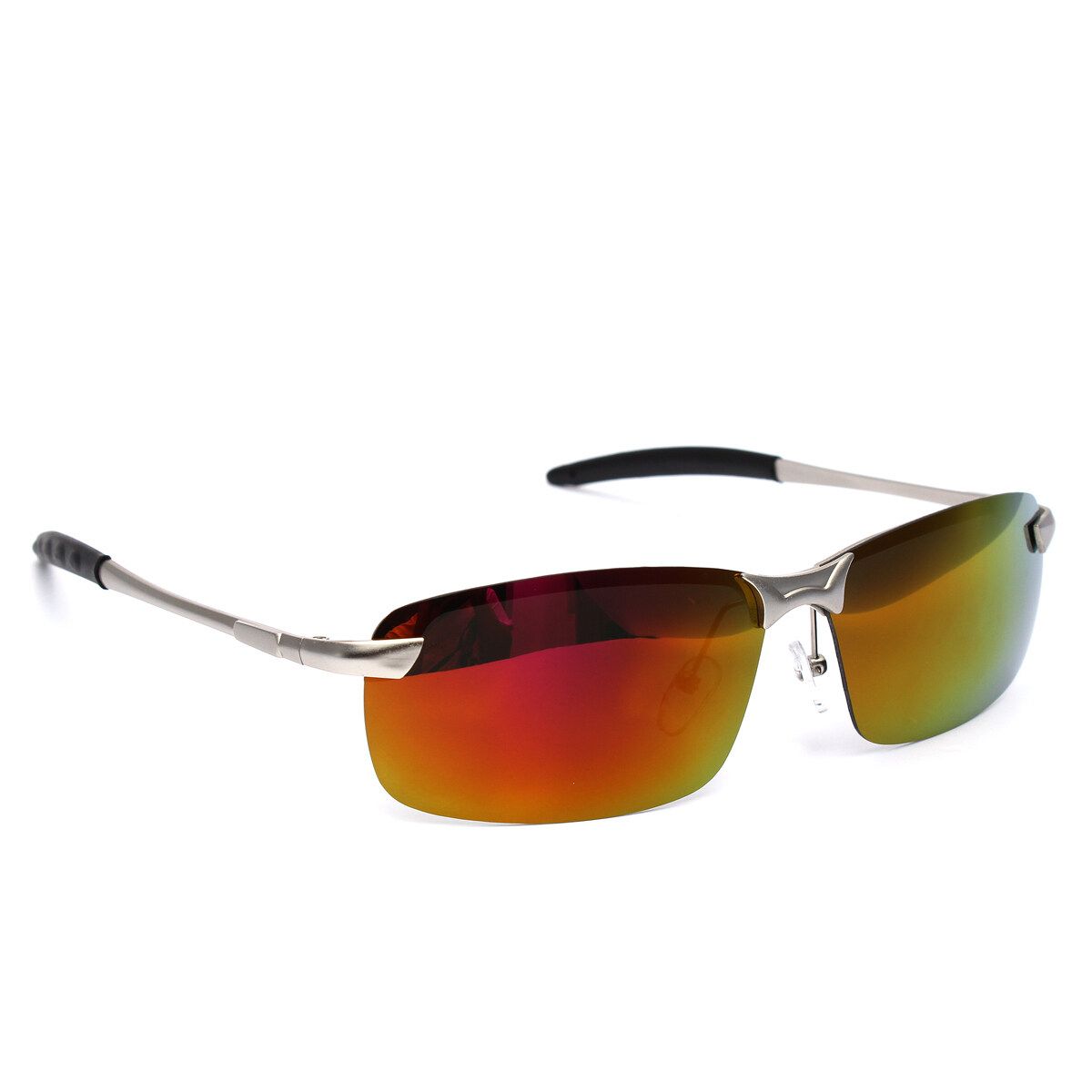 Men's Fashion Polarized Driving Sunglasses Anti-Glare Outdoor Sports UV Glasses Red Red Membrane