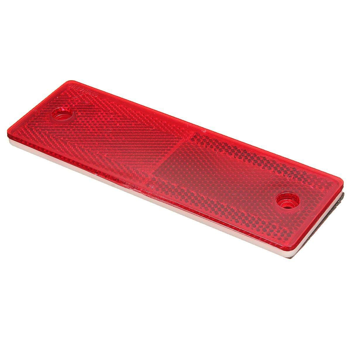 10pcs Red Approved Rectangular Reflectors For Trailers Caravan Gateposts