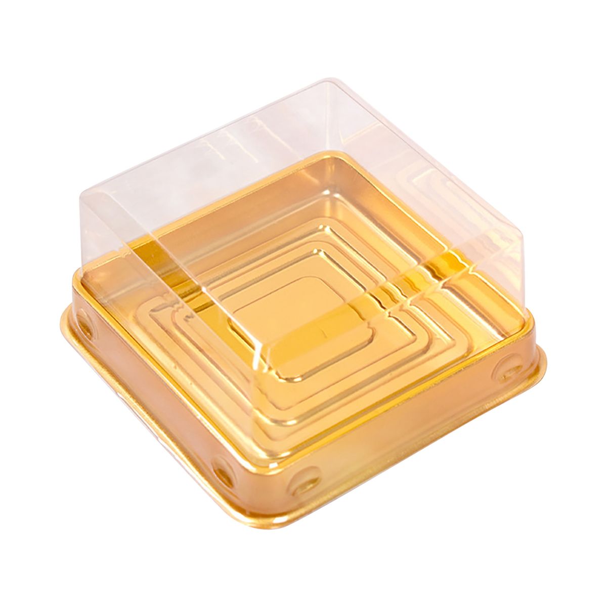 50Pcs Moon Cake Box Easy To Carry Cake Box Golden