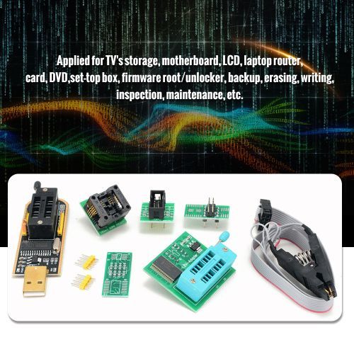 CH341A USB Programmer Kit With SOP8 Clip EEPROM Burner BIOS