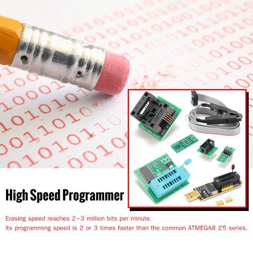 CH341A USB Programmer Kit With SOP8 Clip EEPROM Burner BIOS