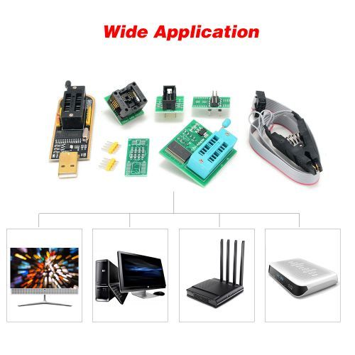 CH341A USB Programmer Kit With SOP8 Clip EEPROM Burner BIOS