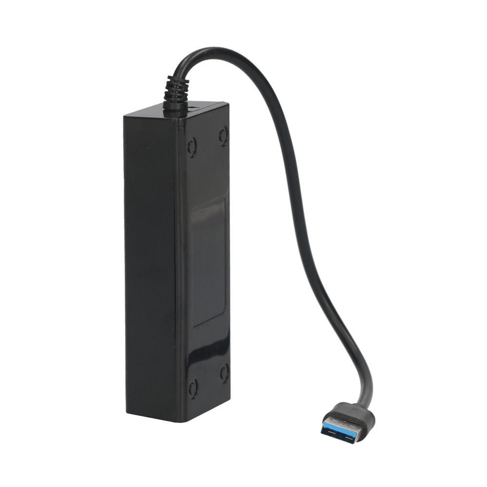 4-in-1 High-speed USB3.0 Hub USB3.0 Converter Support USB Fan Mouse Keyboard Mobile Hard Disk U Disk for PC Laptop Black