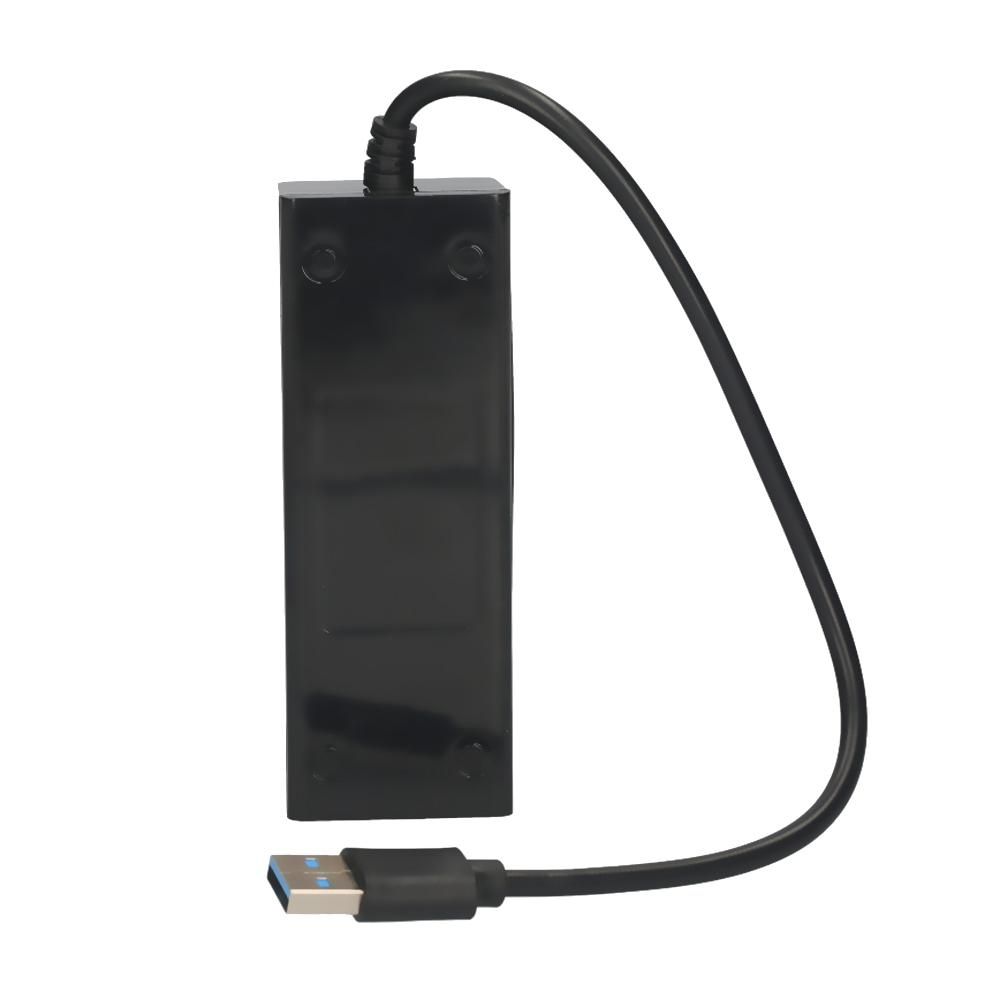 4-in-1 High-speed USB3.0 Hub USB3.0 Converter Support USB Fan Mouse Keyboard Mobile Hard Disk U Disk for PC Laptop Black