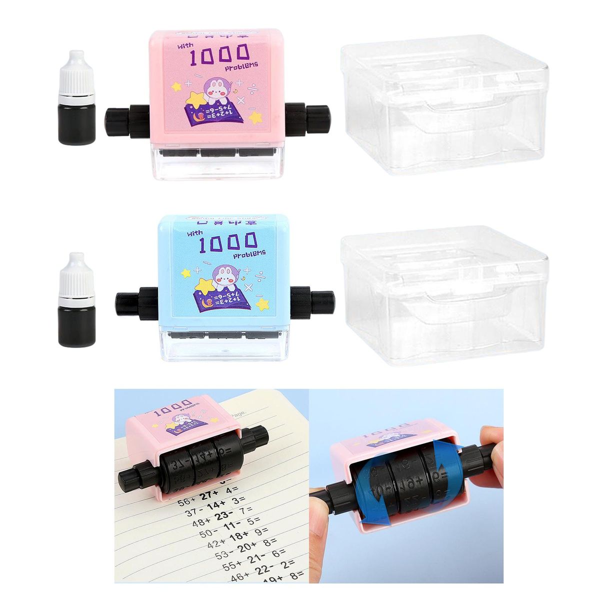Math Roller Stamp Children Arithmetic Tool Roller