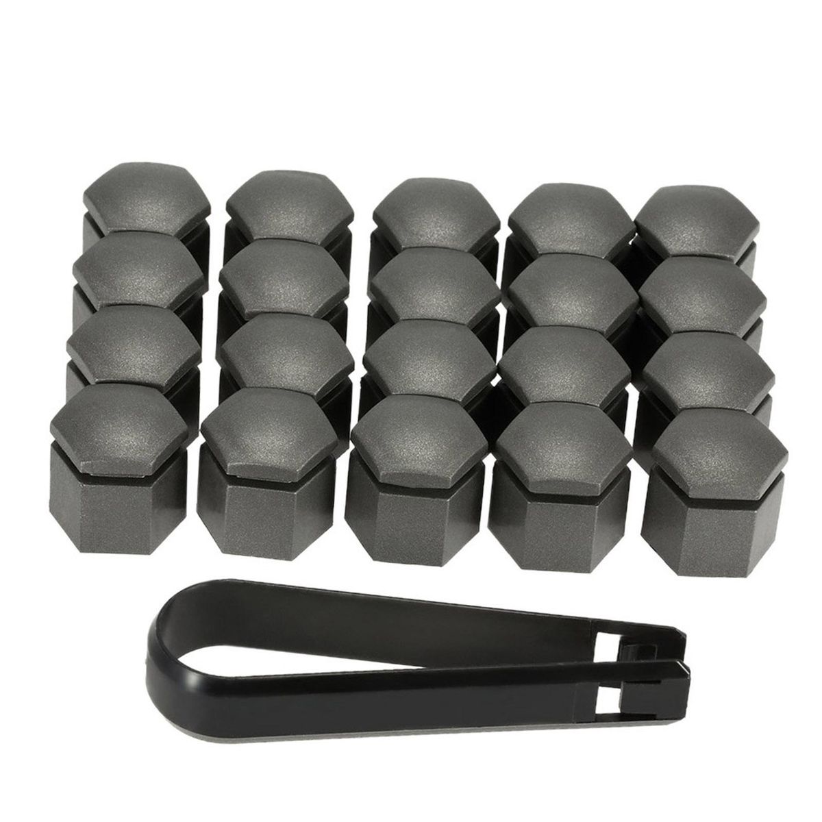 20Pcs 19MM Grey Car Wheel Nut Cover Bolt Cap Replacement for Vauxhall Opel