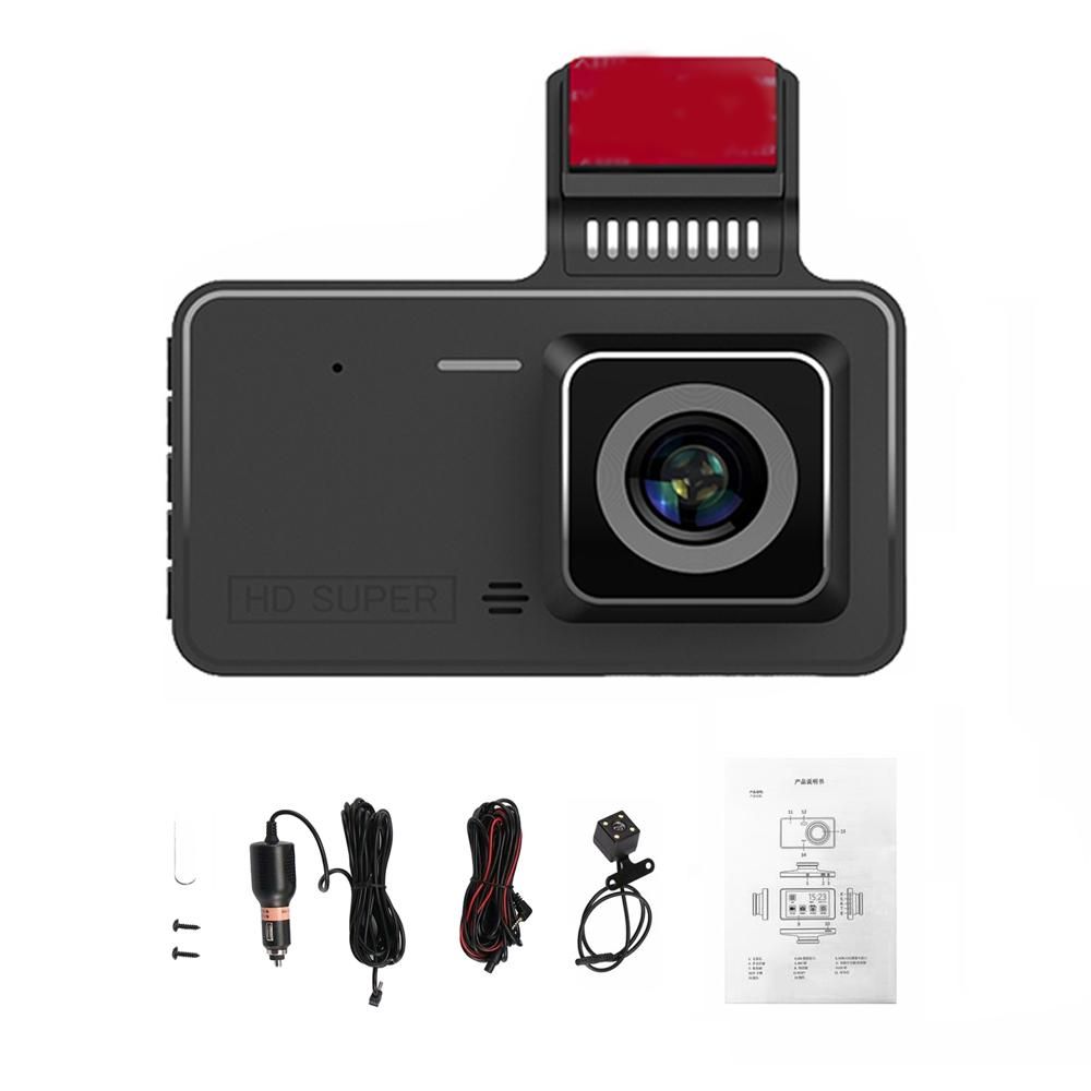 1080P DVR Dash Camera 4 Inch Car Dashcam Driving Recorder 170° Wide Angle with Touchscreen Support Night-Vision Loop Recording Motion Detection Reversing Picture