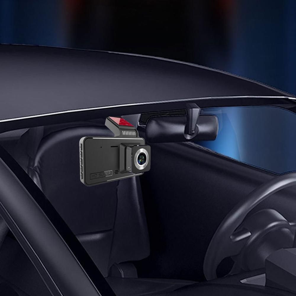 1080P DVR Dash Camera 4 Inch Car Dashcam Driving Recorder 170° Wide Angle with Touchscreen Support Night-Vision Loop Recording Motion Detection Reversing Picture