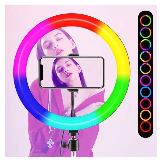 18 Inch Selfie RGB RINGLIGHT -  Ring Light With Tripod Stand