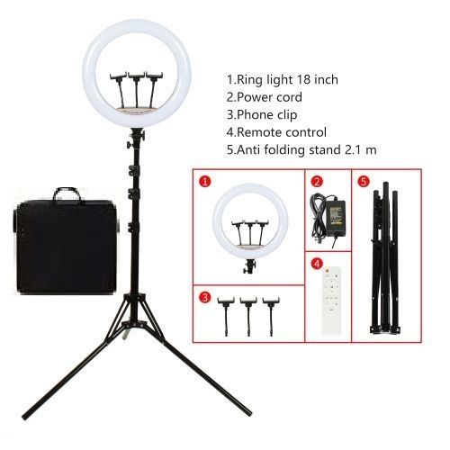 Ringlight LED 18 Inches 45cm - Ring Light Stand(EXTRA LARGE 45CM)