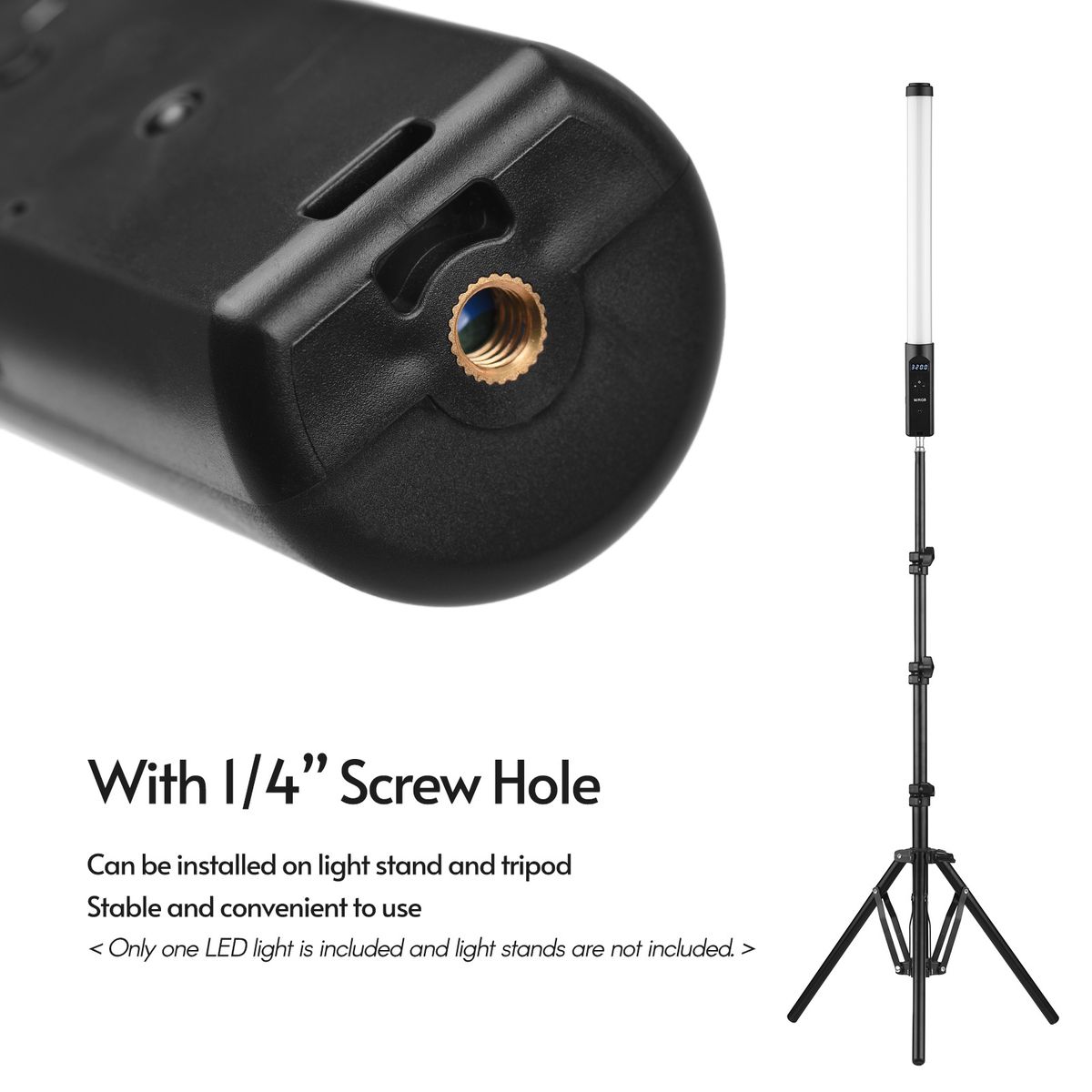 Handheld RGB Tube Light LED Video Light Colorful Lighting