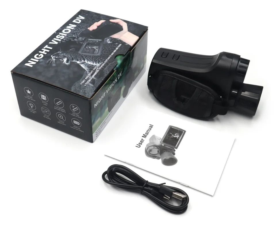 Professional NV2186 Digital Night Vision Telescope Camcorder 4K HD Infrared Photography & Videoing Handheld DV
