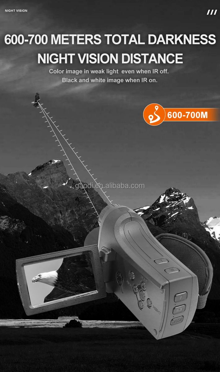 Professional NV2186 Digital Night Vision Telescope Camcorder 4K HD Infrared Photography & Videoing Handheld DV