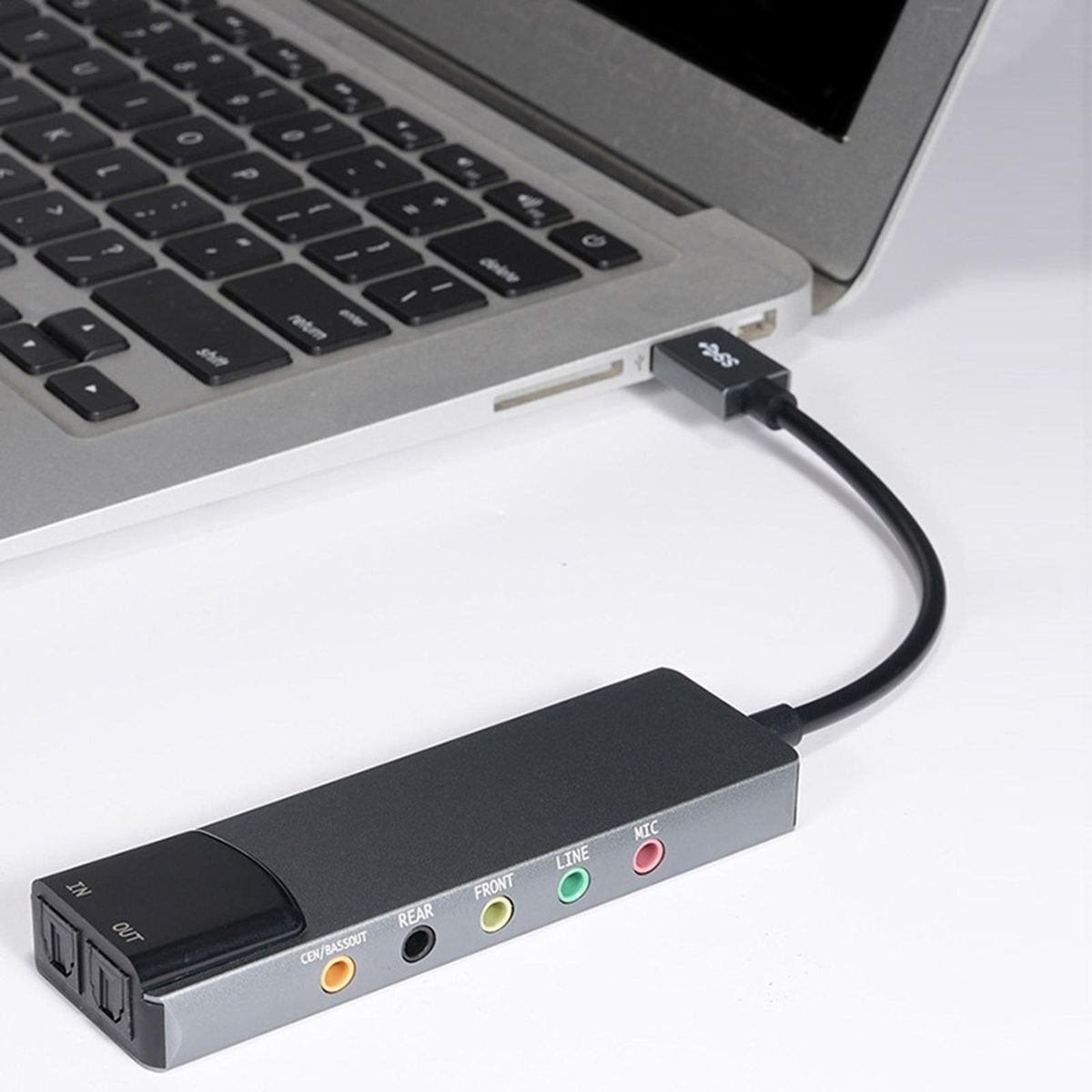 Usb Sound Card Audio Experience Usb Fiber Optic Sound Card Enhance Grey