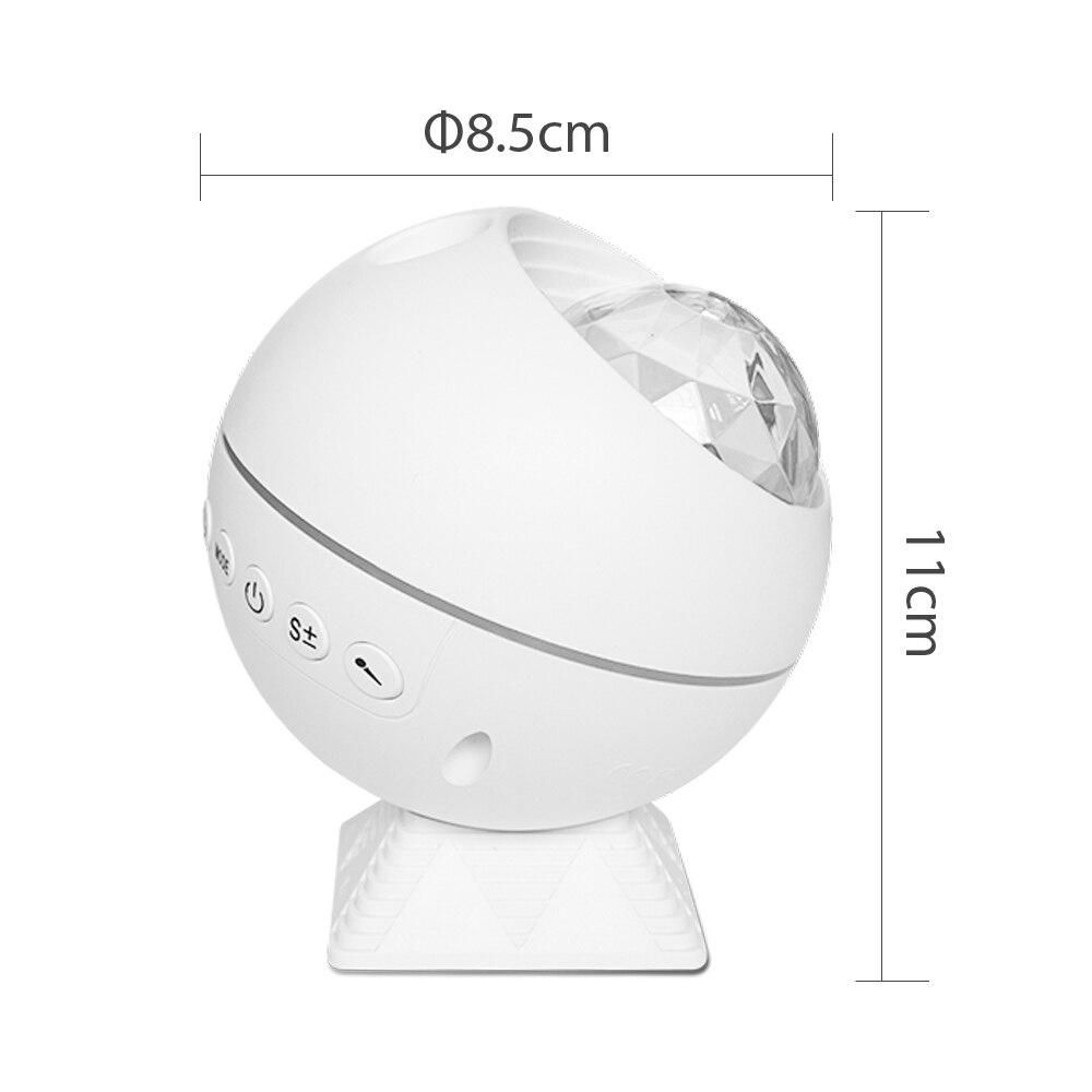 Starry Sky Projector Galaxy LED Night Light Moon Cloud Night Lamp Ocean Wave Music Mood Remote Control for Christmas gift Car