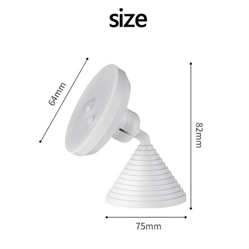 LED Night Light Motion Sensor Wireless USB Rechargeable Night Lamp For Kitchen Cabinet Wardrobe Hanging Magnetic Wall Lamp