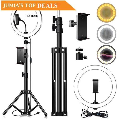 12 Inch Ring Light + 210CM Tripod