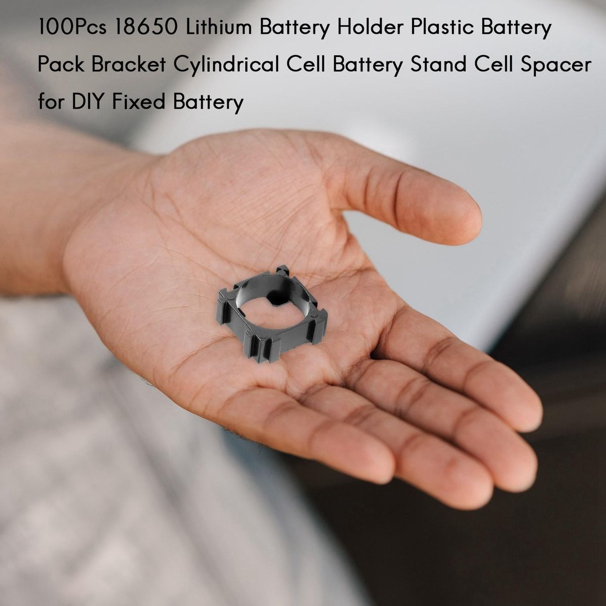 100Pcs 18650 Lithium Battery Holder Bracket for DIY Fixed Ba