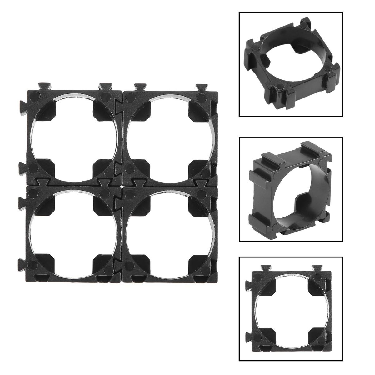 100Pcs 18650 Lithium Battery Holder Bracket for DIY Fixed Ba