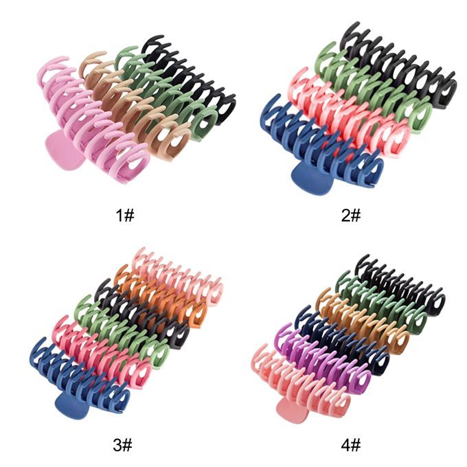 6pcs Women Fashion Hair Claw Clips Girls Elegant Nonslip