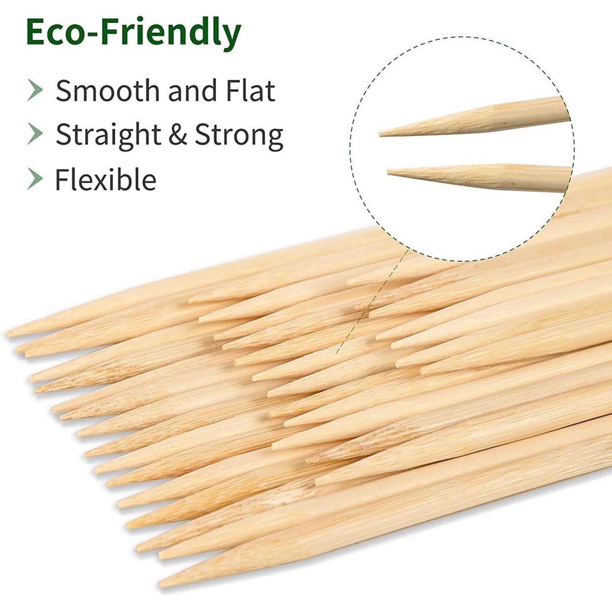 50Pcs Garden Bamboo Sticks Garden Trellis Flowers Stands Wooden Color