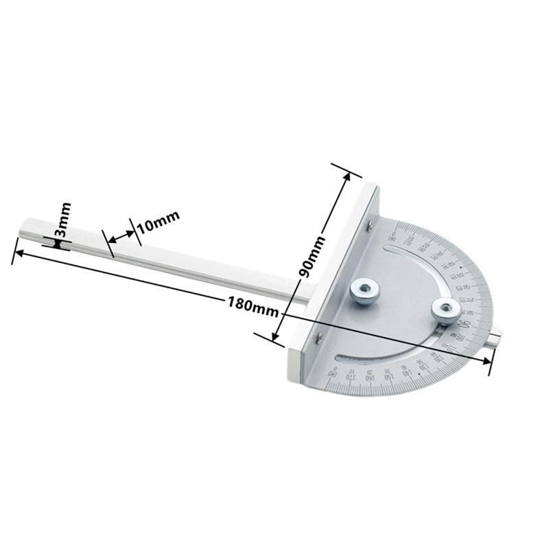 Router Table Insert Plate Miter Gauge for Woodworking Table Saw Multifunctional Trimmer Engraving Machine-Silver
