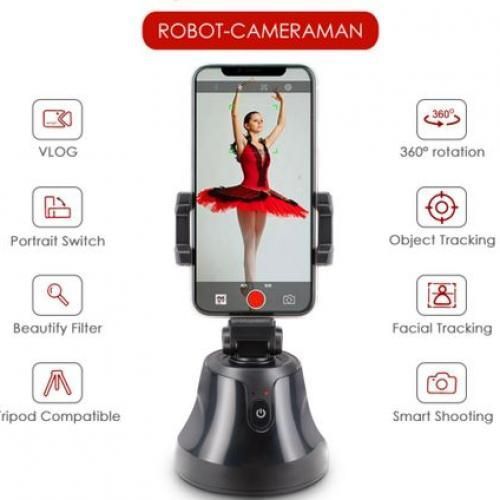 Smart Personal Robot-Cameraman 360° Object Tracking Holder