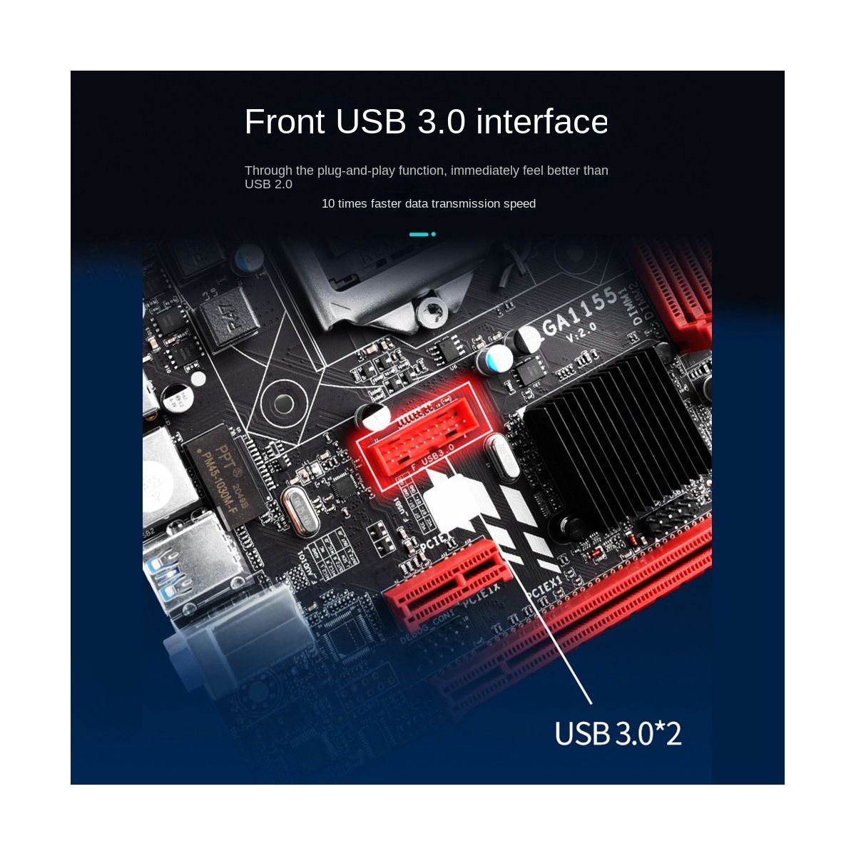 B75M Desktop Motherboard LGA 1155 for I3 I5 I7 CPU 3XUSB 3