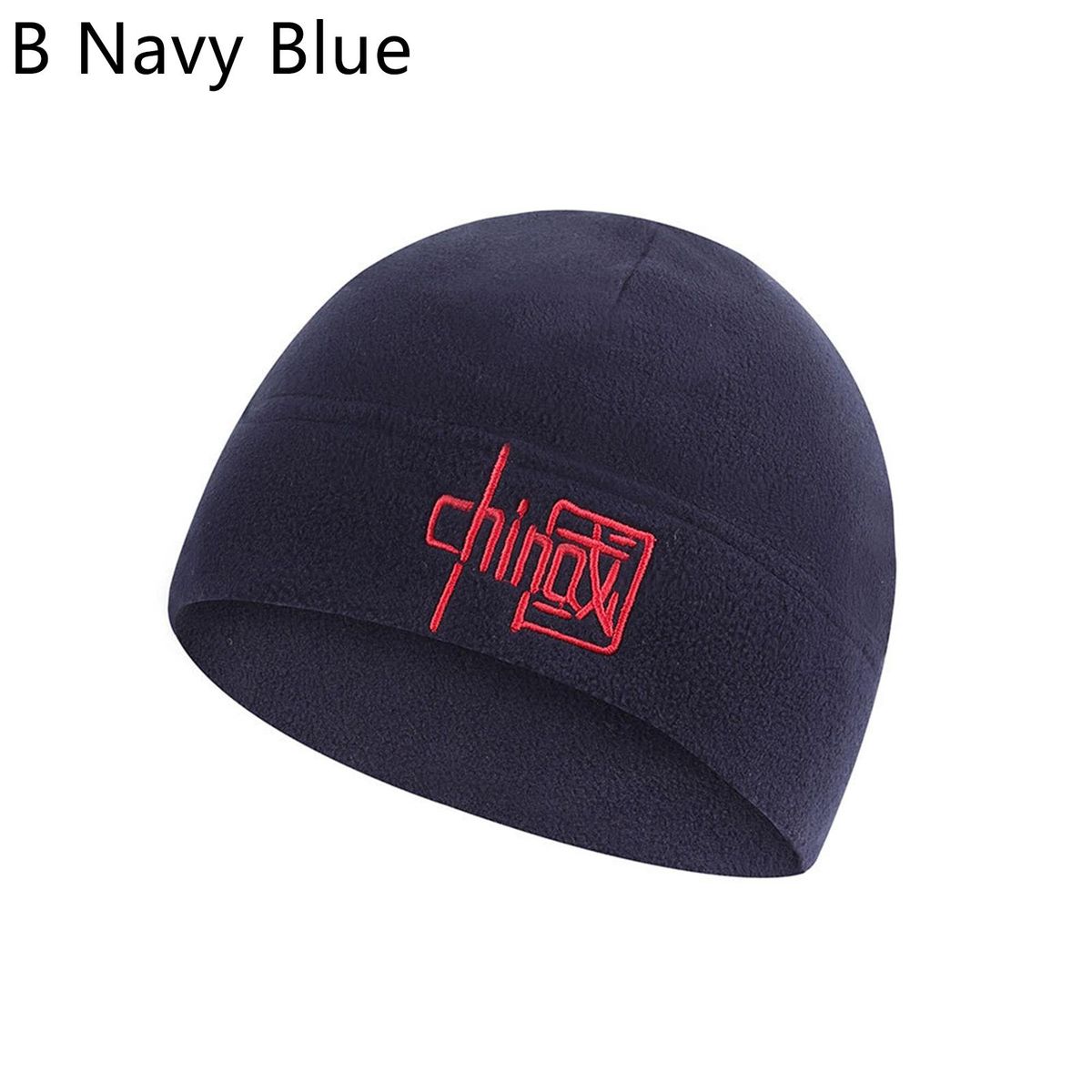 Thermal Hat Cold Weather Face Cover Scarf Navy Blue