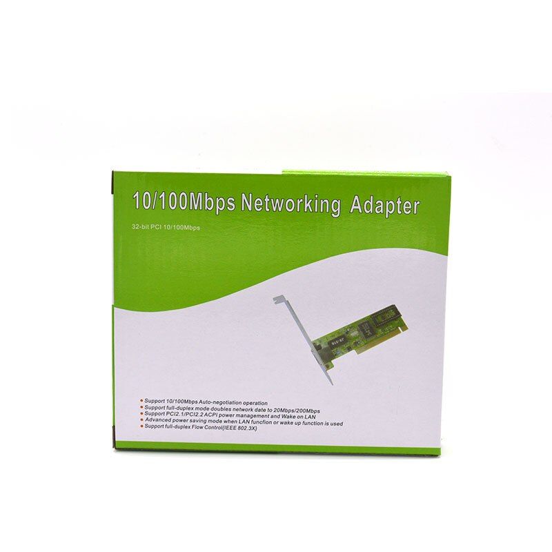 PCI Network Card Computer Built-in 10/100M Ethernet 100Mbps Free Driver