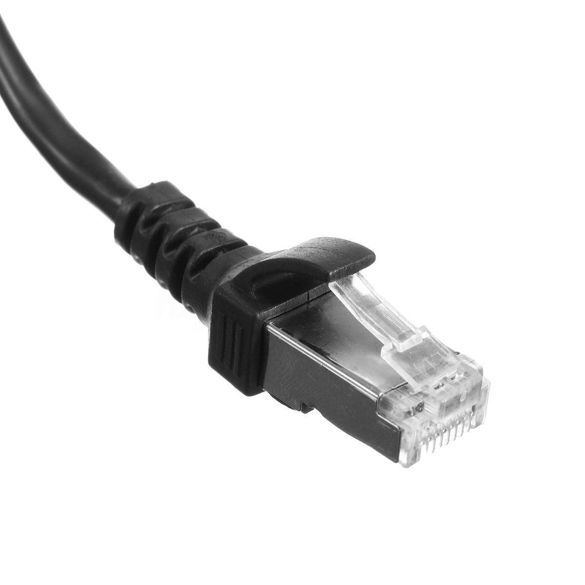 RJ45 Male to 3 RJ45 Female Port Network Extender Cable Splitter LAN Ethernet
