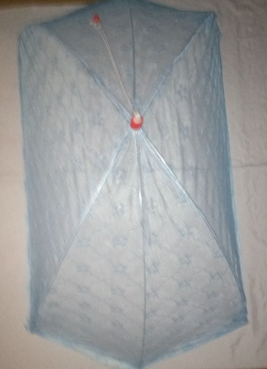 New Born Baby Umbrella Globe Mosquito Net - Blue
